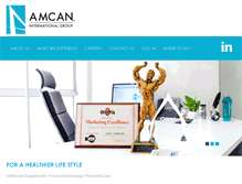 Tablet Screenshot of amcangroup.com